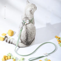 HKM-740307 Houndstooth Rabbit Chest Strap for Small Dogs with Polyester Traction Rope
