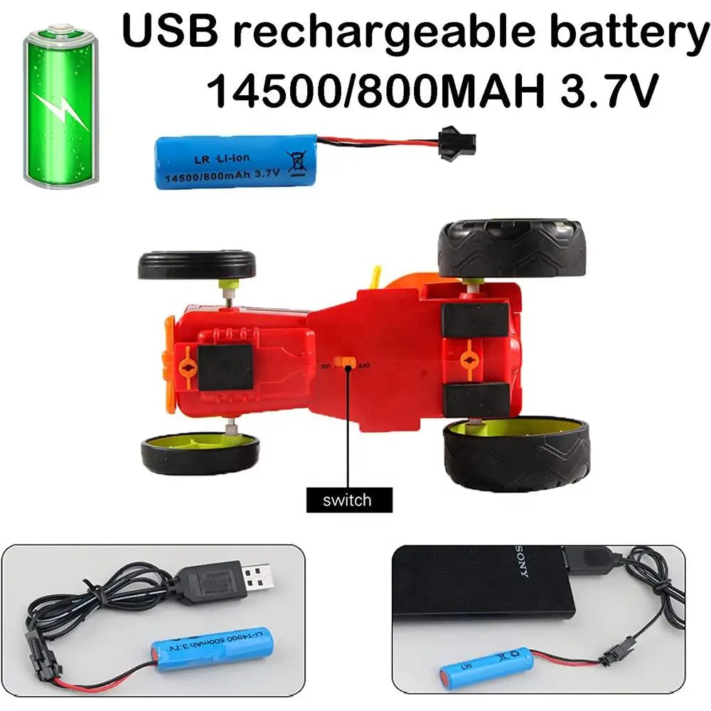 HKM-740371 Crazy Dancing Stunt Car - Electric Remote Control Toy for Kids, Indoor & Outdoor Fun