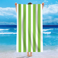 HKM-740371 Personalized Microfiber Beach Bath Towel with Striped Patterns in Various Colors