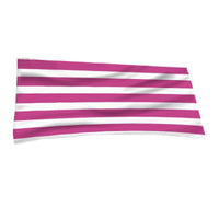 HKM-740371 Personalized Microfiber Beach Bath Towel with Striped Patterns in Various Colors