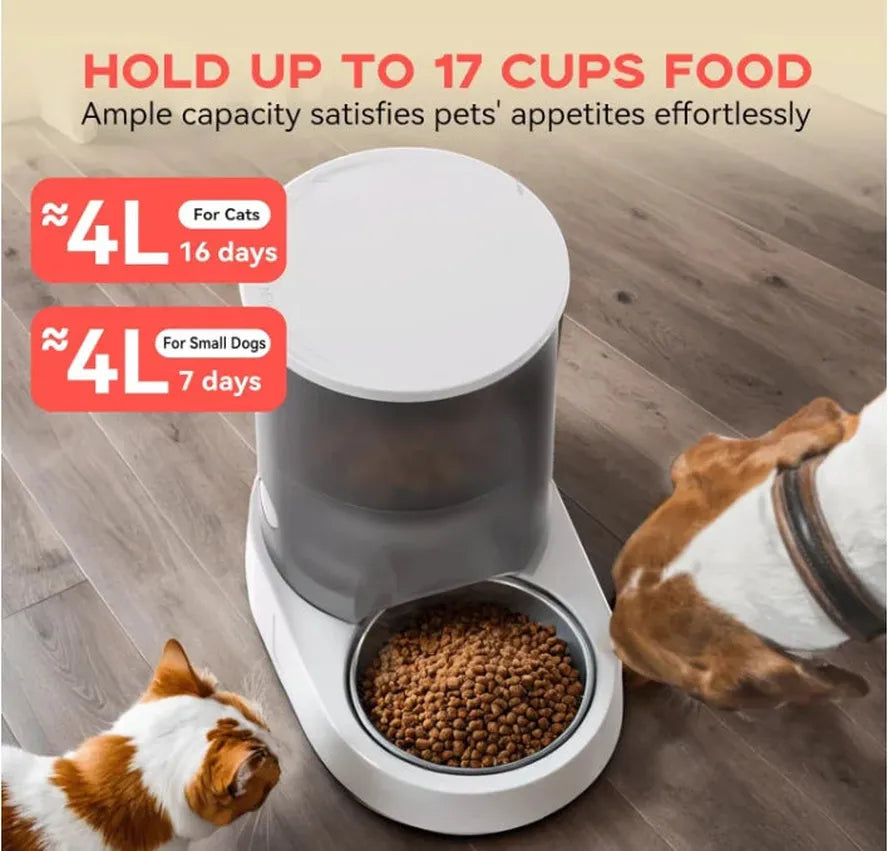 KTX-740563 Smart Wifi Automatic Pet Feeder with Digital Timer for Dogs and Cats