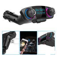HKM-740691 Dual-Head Bluetooth MP3 Player with Large Screen and Colorful Lights