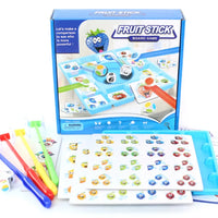 HKM-740691 Fruit Stick Card Game for Kids - Educational Toy for Hand-Eye Coordination and Reaction Speed, Suitable for Ages 3+