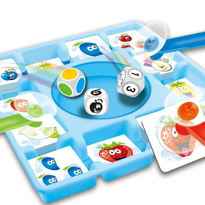 HKM-740691 Fruit Stick Card Game for Kids - Educational Toy for Hand-Eye Coordination and Reaction Speed, Suitable for Ages 3+