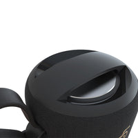 HKM-740819 Wireless Bluetooth Speaker with USB Connection - Dual Speaker Design, 1500mAh Battery, Waterproof Mesh & Leather Finish
