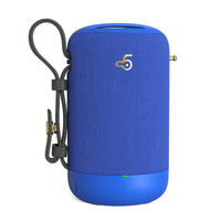 HKM-740819 Wireless Bluetooth Speaker with USB Connection - Dual Speaker Design, 1500mAh Battery, Waterproof Mesh & Leather Finish
