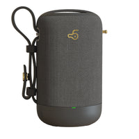 HKM-740819 Wireless Bluetooth Speaker with USB Connection - Dual Speaker Design, 1500mAh Battery, Waterproof Mesh & Leather Finish