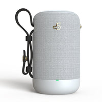 HKM-740819 Wireless Bluetooth Speaker with USB Connection - Dual Speaker Design, 1500mAh Battery, Waterproof Mesh & Leather Finish