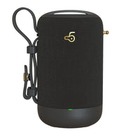 HKM-740819 Wireless Bluetooth Speaker with USB Connection - Dual Speaker Design, 1500mAh Battery, Waterproof Mesh & Leather Finish