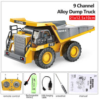 HKM-740947 1/20 Scale Alloy RC Excavator Model with 30m Remote Range, 360° Rotation and Obstacle Avoidance