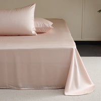 HKM-740947 Light Gray Soft Tencel Single Bed Quilt Sheet with Pillowcases - Modern Simple Design