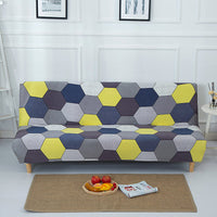 HKM-741011 Stretchable Sofa Mattress Dust Cover with Matching Pillowcases for 120-220cm Sofas