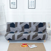 HKM-741011 Stretchable Sofa Mattress Dust Cover with Matching Pillowcases for 120-220cm Sofas