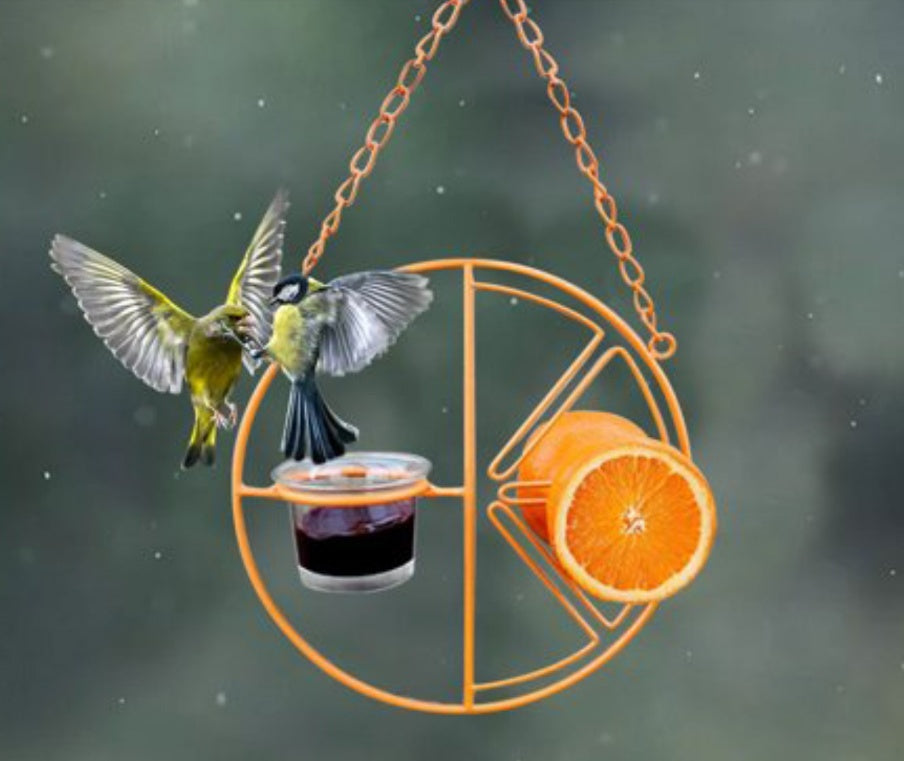 HKM-741203 Outdoor Metal Bird Feeder Hook for Hummingbirds - Easy Refill and Cleaning, Durable Design