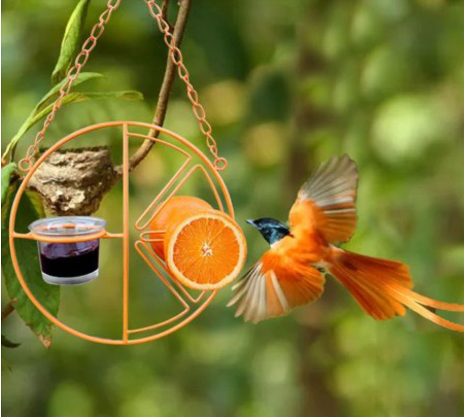 HKM-741203 Outdoor Metal Bird Feeder Hook for Hummingbirds - Easy Refill and Cleaning, Durable Design