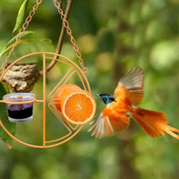 HKM-741203 Outdoor Metal Bird Feeder Hook for Hummingbirds - Easy Refill and Cleaning, Durable Design