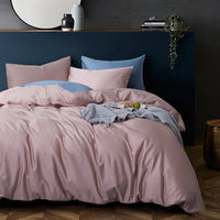 HKM-741267 Long-Staple Cotton 4-Piece Hotel Bedding Set in Solid Colors for 2m Beds