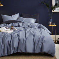 HKM-741267 Long-Staple Cotton 4-Piece Hotel Bedding Set in Solid Colors for 2m Beds