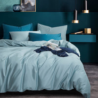 HKM-741267 Long-Staple Cotton 4-Piece Hotel Bedding Set in Solid Colors for 2m Beds
