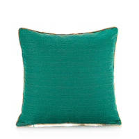 HKM-741331 Satin Jacquard Dark Green Geometric Abstract Pillowcase for Living Room and Bedroom Decor
