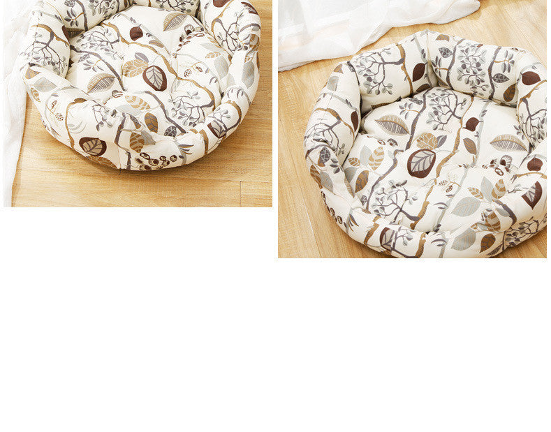 HKM-741395 All-Season Dog Kennel Mat for Small to Large Dogs - Comfortable Cotton Fill and Easy Care