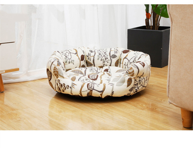 HKM-741395 All-Season Dog Kennel Mat for Small to Large Dogs - Comfortable Cotton Fill and Easy Care