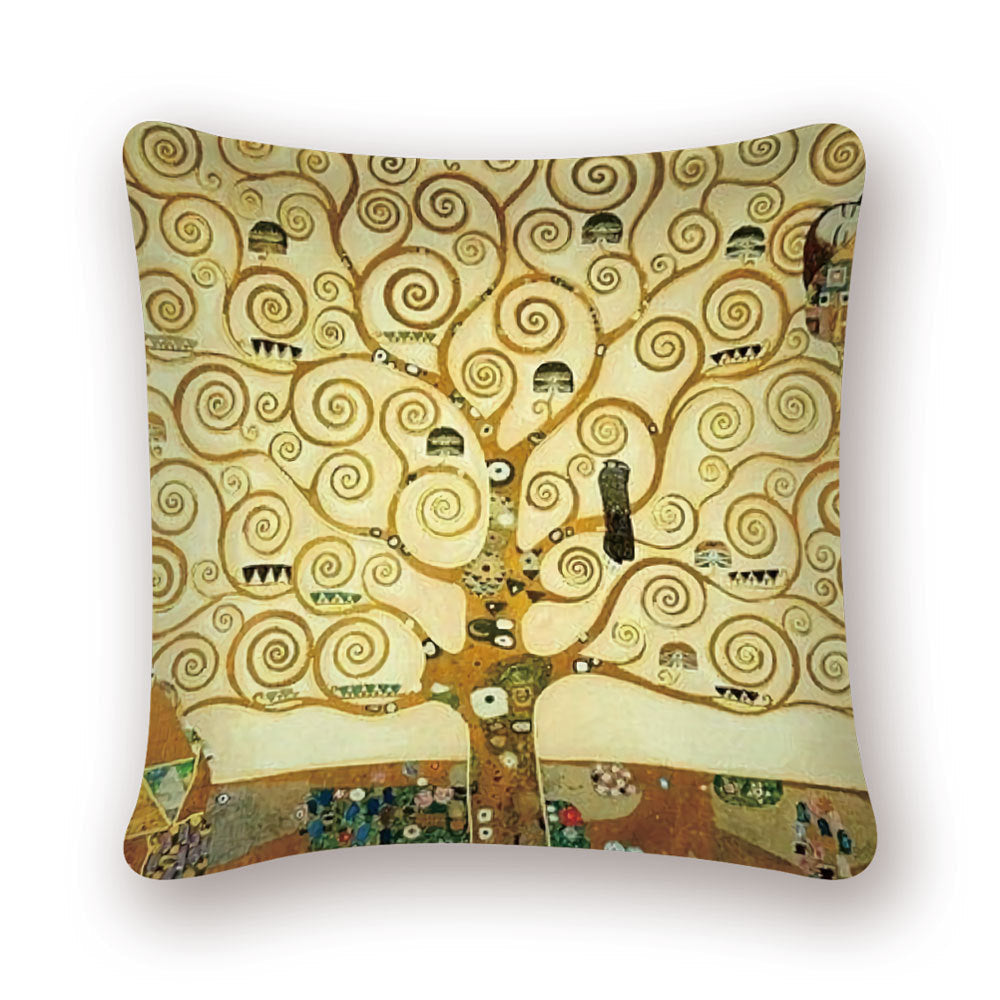 HKM-741651 Digital Printing Linen Pillowcase with Creative Patterns and High-Quality Zipper