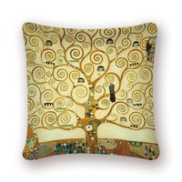 HKM-741651 Digital Printing Linen Pillowcase with Creative Patterns and High-Quality Zipper