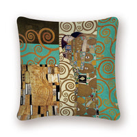 HKM-741651 Digital Printing Linen Pillowcase with Creative Patterns and High-Quality Zipper