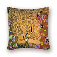 HKM-741651 Digital Printing Linen Pillowcase with Creative Patterns and High-Quality Zipper
