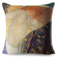 HKM-741651 Digital Printing Linen Pillowcase with Creative Patterns and High-Quality Zipper