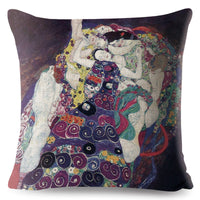 HKM-741651 Digital Printing Linen Pillowcase with Creative Patterns and High-Quality Zipper
