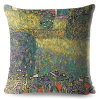 HKM-741651 Digital Printing Linen Pillowcase with Creative Patterns and High-Quality Zipper