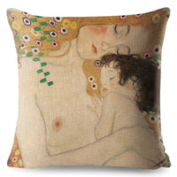 HKM-741651 Digital Printing Linen Pillowcase with Creative Patterns and High-Quality Zipper