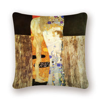 HKM-741651 Digital Printing Linen Pillowcase with Creative Patterns and High-Quality Zipper