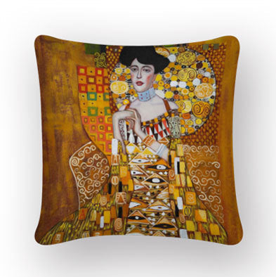 HKM-741651 Digital Printing Linen Pillowcase with Creative Patterns and High-Quality Zipper