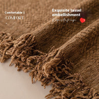 HKM-741907 Chenille Solid Color Sofa Towel Cover - Modern Simplicity Dust Cover for Sofas and Appliances