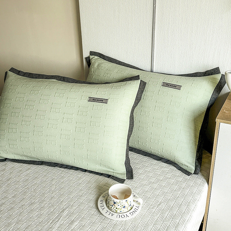 HKM-742227 Heavy Cotton Pillowcases - Set of Two in Various Colors