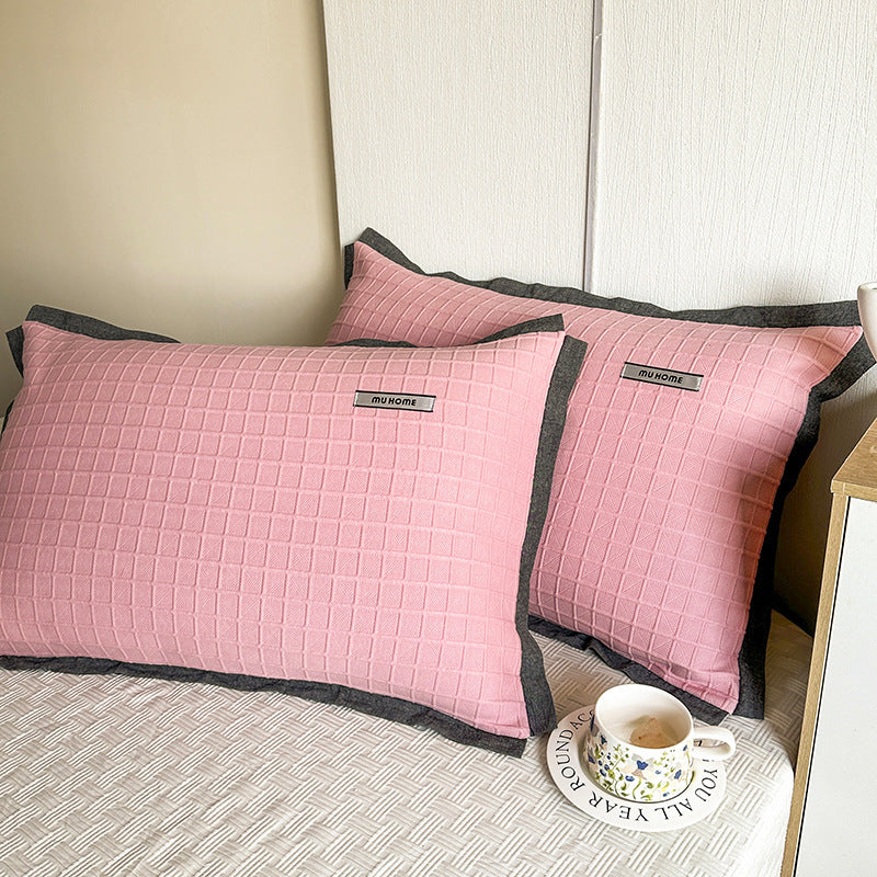 HKM-742227 Heavy Cotton Pillowcases - Set of Two in Various Colors