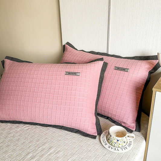 HKM-742227 Heavy Cotton Pillowcases - Set of Two in Various Colors