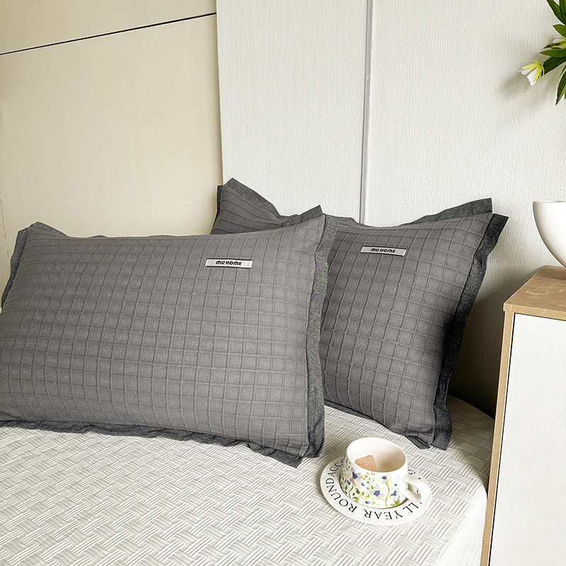 HKM-742227 Heavy Cotton Pillowcases - Set of Two in Various Colors