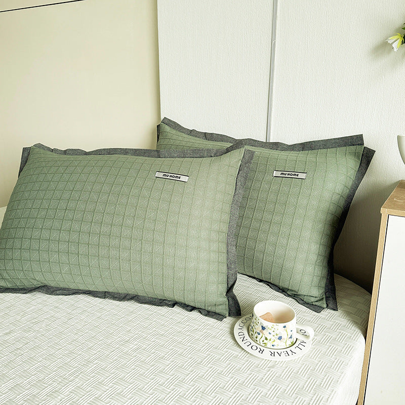 HKM-742227 Heavy Cotton Pillowcases - Set of Two in Various Colors