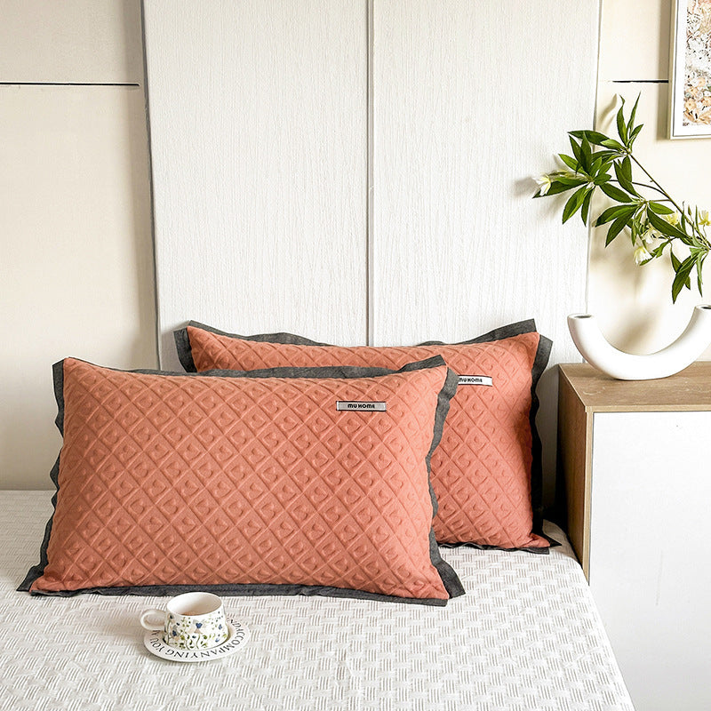 HKM-742227 Heavy Cotton Pillowcases - Set of Two in Various Colors