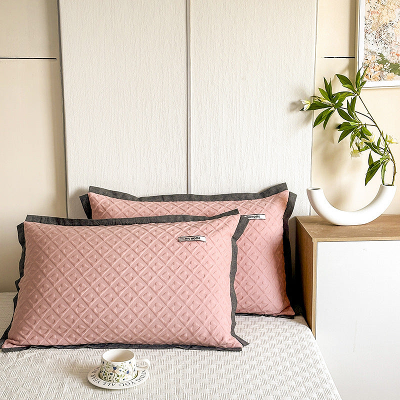 HKM-742227 Heavy Cotton Pillowcases - Set of Two in Various Colors