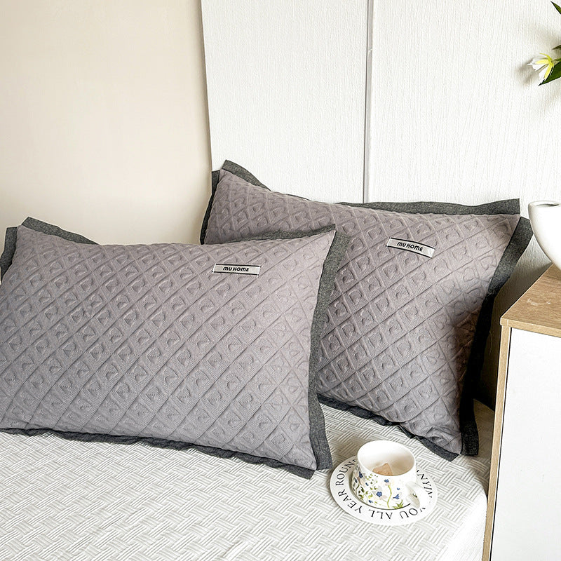 HKM-742227 Heavy Cotton Pillowcases - Set of Two in Various Colors