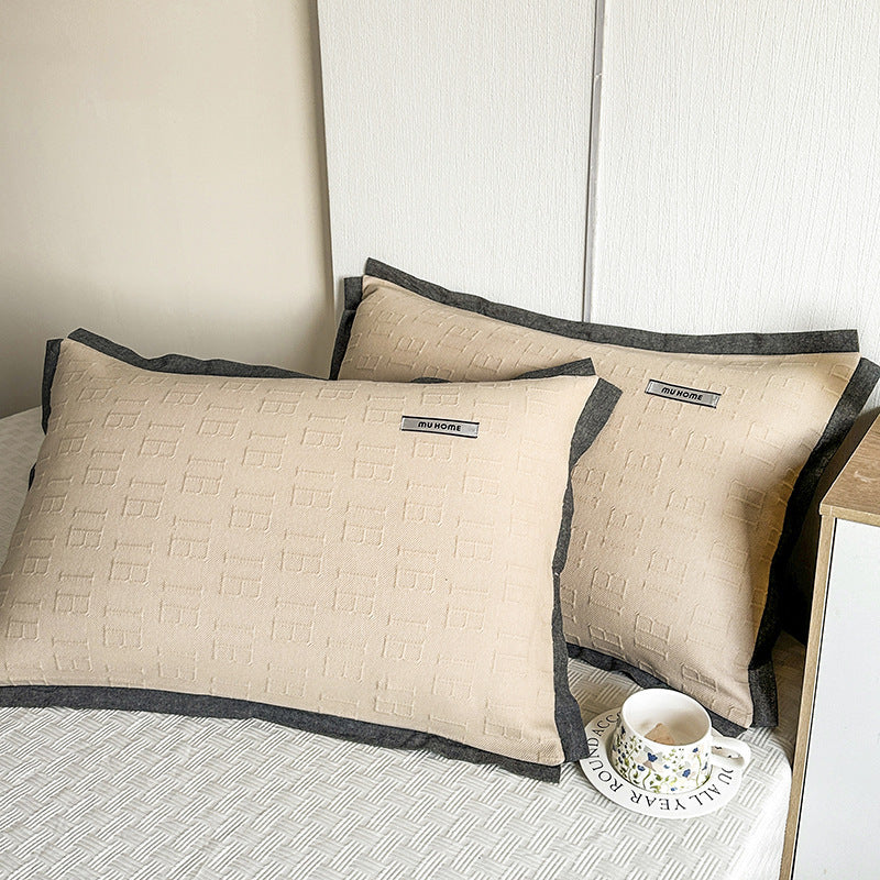 HKM-742227 Heavy Cotton Pillowcases - Set of Two in Various Colors