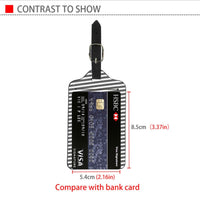 HKM-742355 Durable PU Leather Luggage Tag for Easy Identification