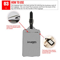 HKM-742355 Durable PU Leather Luggage Tag for Easy Identification