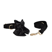 HKM-742611 Pet Collar and Leash Set with Bow and Chest Vest for Dogs