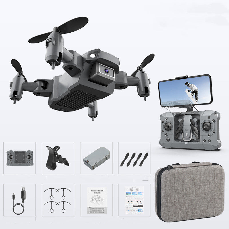 HKM-742931 Compact Mini Folding Drone for Aerial Photography, Remote Control, 4 Channels, Gift Box Included